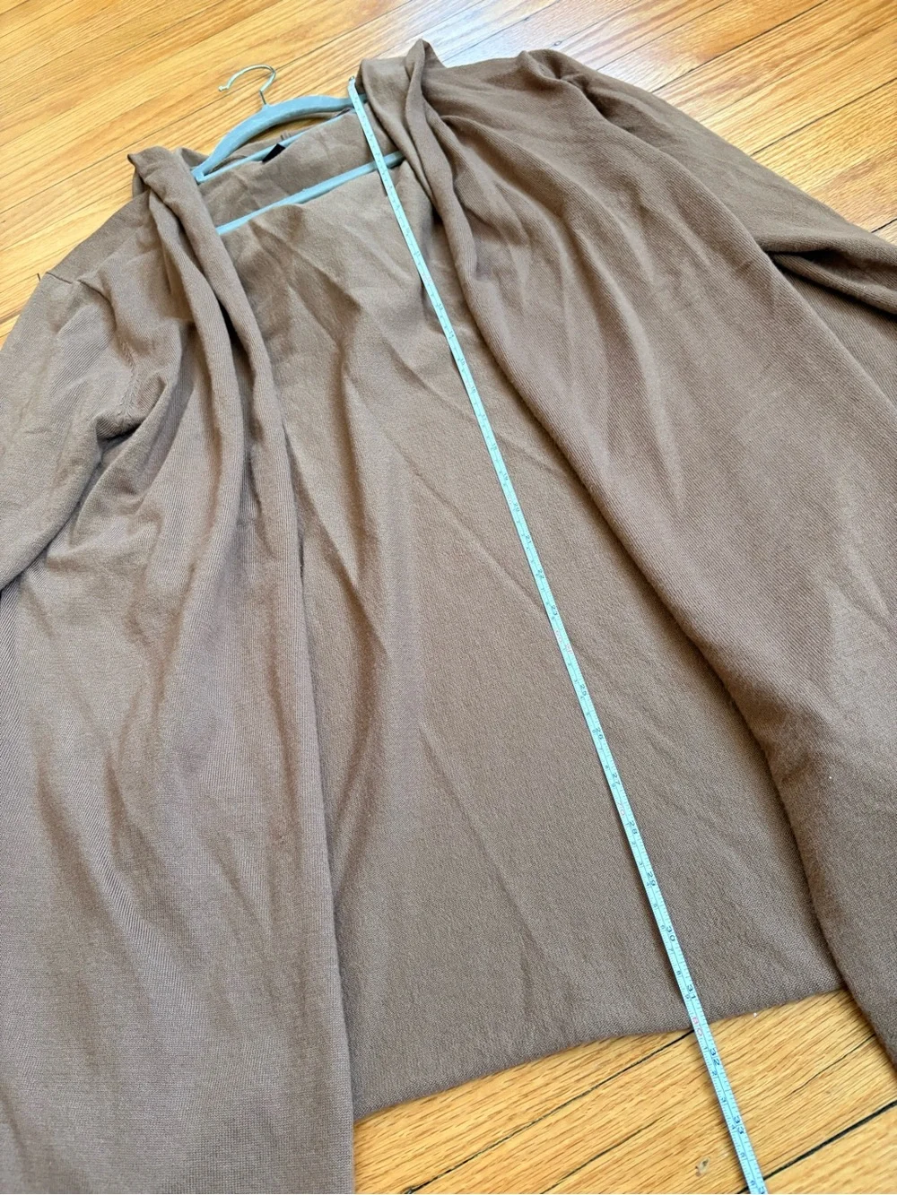 Forever 21 Men Rust Brown OpenKnit Hoodie